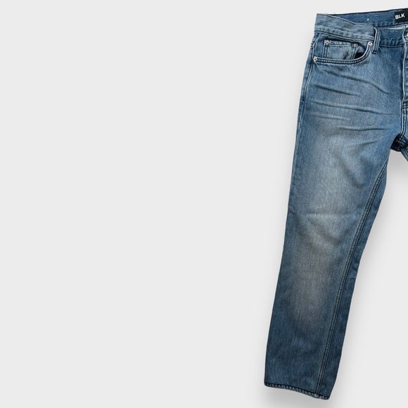 $250 BLK DNM Mens 33x32 Jeans 15 Slim Straight Dellwood Blue Mid Rise Denim - Picture 4 of 12